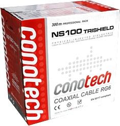 Przewód koncentryczny ns100 trishield pull box - 300 m - możliwość montażu - zadzwoń: 34 333 57 04 -