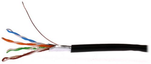 Kabel teleinformatyczny kat.5e f/utp zewnętrzny żelowany - możliwość montażu - zadzwoń: 34 333 57 04