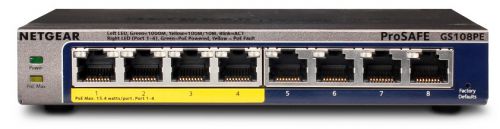 Switch netgear gs108pe-300eus - możliwość montażu - zadzwoń: 34 333 57 04 - 37 sklepów w całej polsc