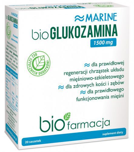 Biofarmacja bioGlukozamina 1500 mg 20 saszetek