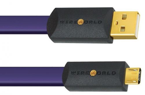 Wireworld ultraviolet 8 usb 2.0 a to micro b (u2am) kabel długość: 1,0 m