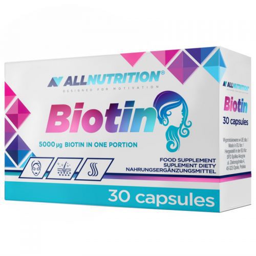 Allnutrition Biotyn Biotyna 5 mg 30 k włosy skóra