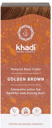Khadi Ziołowa Farba Do Włosów Złoty Brąz 100G